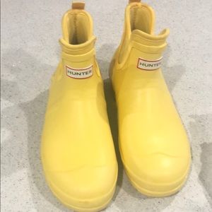 Yellow Hunter Boots
